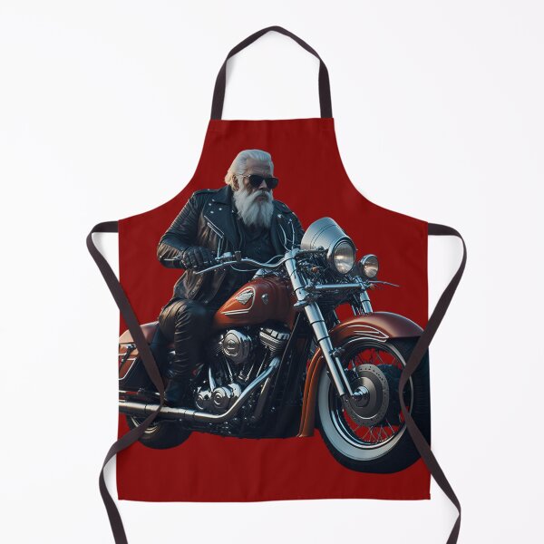 Item preview, Ancient rider with leather jacket in classic motorcycle free and wild designed and sold by Carlos Gudino.