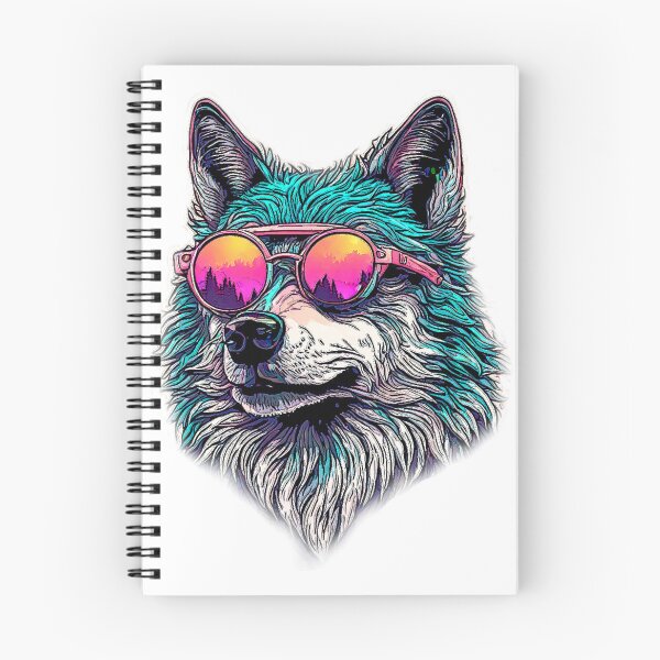 Item preview, The Wolf observing with his sunglasses designed and sold by Mahilis.