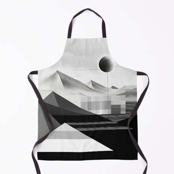 Item preview, Explore "Simplistic & Minimalistic Snowy Winter Alps" with Bauhaus Flair designed and sold by ArtificialGenes.