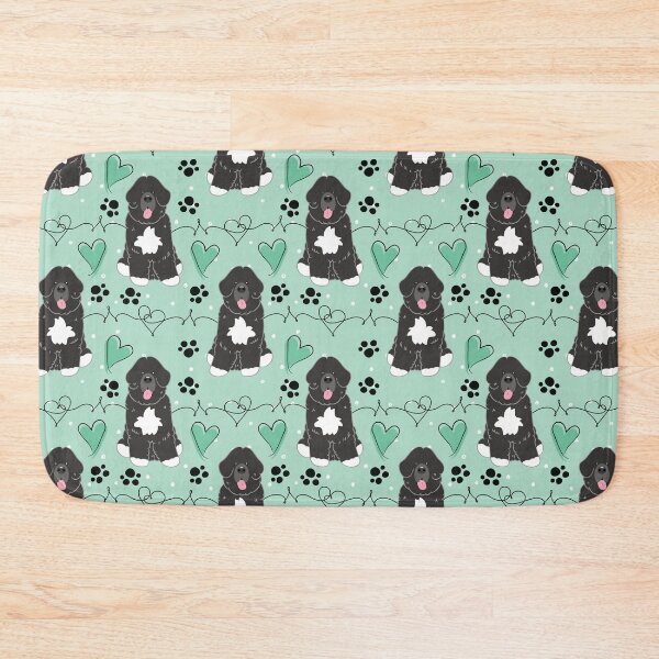 Item preview, LOVE Black White Newfie Newfoundland Landseer Dog 5 designed and sold by Lulupainting.