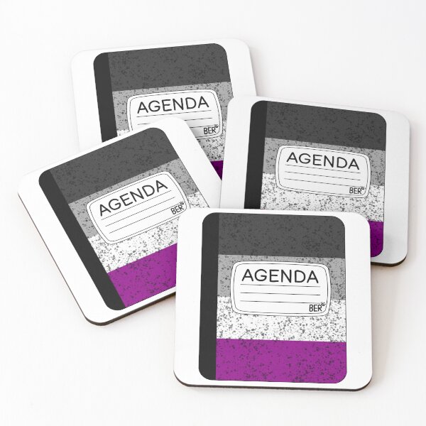 Item preview, Subtle Asexual LGBTQ+ Pride Agenda Composition Notebook designed and sold by SentABear.