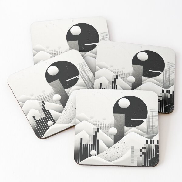 Artikelvorschau, Entdecken Sie "Simplistic & Minimalistic Snowy Winter Alps" mit Bauhaus-Flair entworfen und verkauft von ArtificialGenes.