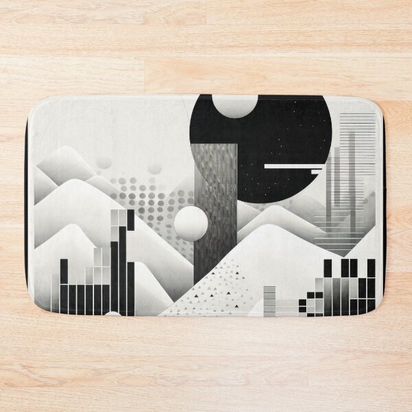 Artikelvorschau, Entdecken Sie "Simplistic & Minimalistic Snowy Winter Alps" mit Bauhaus-Flair entworfen und verkauft von ArtificialGenes.
