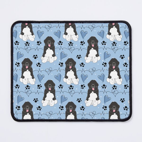 Item preview, LOVE Black White Newfie Newfoundland Landseer Dog 6 designed and sold by Lulupainting.