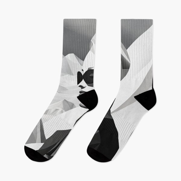 Item preview, Explore "Simplistic & Minimalistic Snowy Winter Alps" with Bauhaus Flair designed and sold by ArtificialGenes.