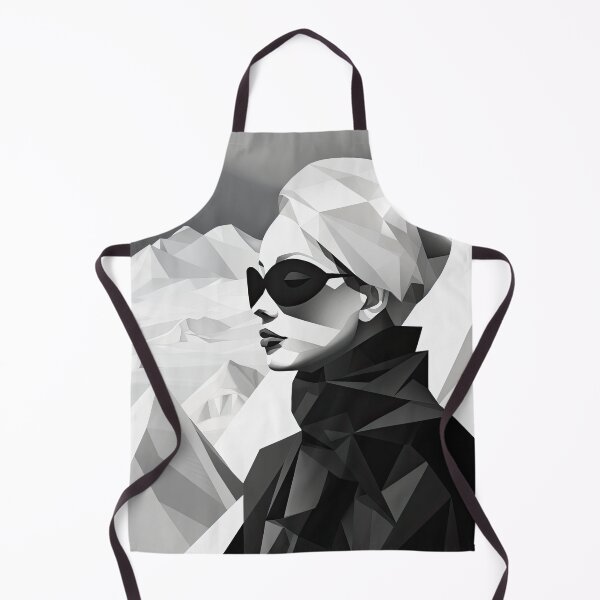 Item preview, Explore "Simplistic & Minimalistic Snowy Winter Alps" with Bauhaus Flair designed and sold by ArtificialGenes.