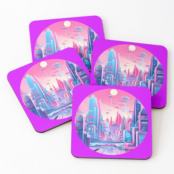 Item preview, Subtle Trans Pride Future City designed and sold by ArtliciousHUMAN.