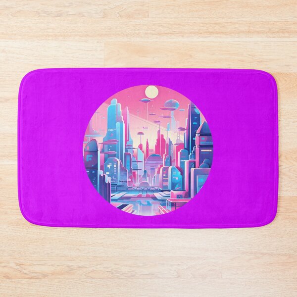 Item preview, Subtle Trans Pride Future City designed and sold by ArtliciousHUMAN.