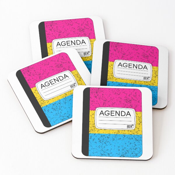 Item preview, Subtle Pansexual LGBTQ+ Pride Agenda Composition Notebook designed and sold by SentABear.