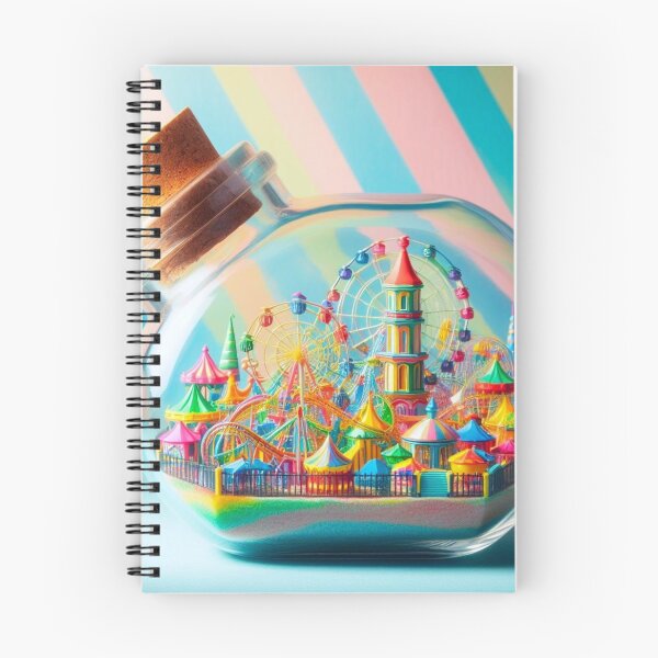 Item preview, An amusement park in a glass bottle. designed and sold by growing-mom.