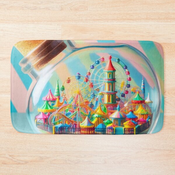 Item preview, An amusement park in a glass bottle. designed and sold by growing-mom.