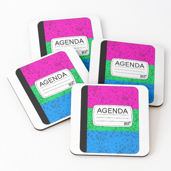Item preview, Subtle Polysexual LGBTQ+ Pride Agenda Composition Notebook designed and sold by SentABear.