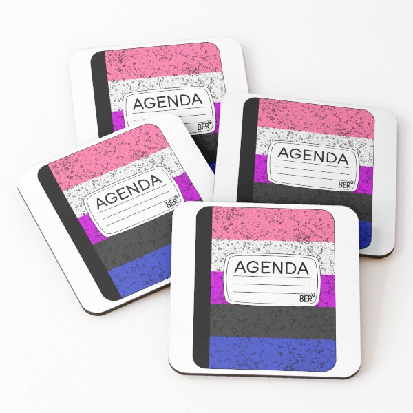 Item preview, Subtle Gender Fluid LGBTQ+ Pride Agenda Composition Notebook designed and sold by SentABear.
