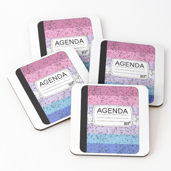 Item preview, Subtle Bigender LGBTQ+ Pride Agenda Composition Notebook designed and sold by SentABear.
