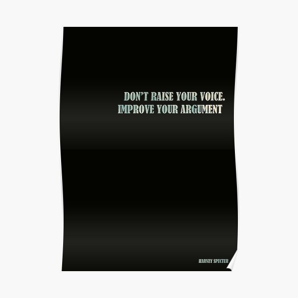 Harvey Spectre - Zitat Poster