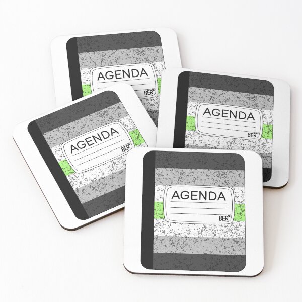 Item preview, Subtle Agender LGBTQ+ Pride Agenda Composition Notebook designed and sold by SentABear.