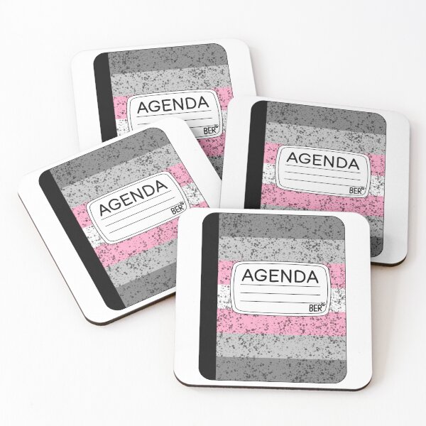Item preview, Subtle Demigirl LGBTQ+ Pride Agenda Composition Notebook designed and sold by SentABear.