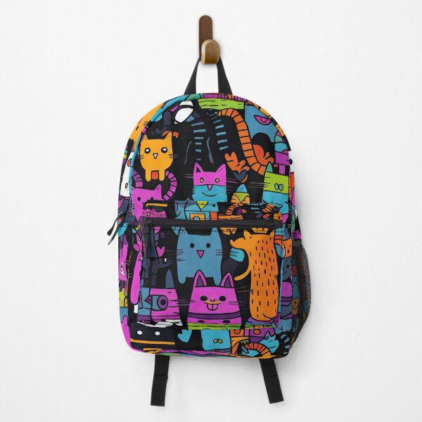 Item preview, lots of crazy colorful cats designed and sold by WallyPink.