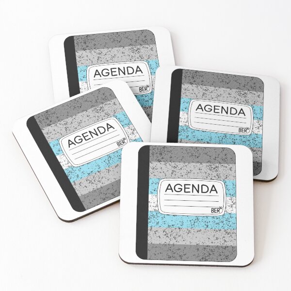 Item preview, Subtle Demiboy LGBTQ+ Pride Agenda Composition Notebook designed and sold by SentABear.