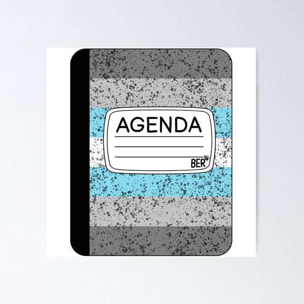 Item preview, Subtle Demiboy LGBTQ+ Pride Agenda Composition Notebook designed and sold by SentABear.