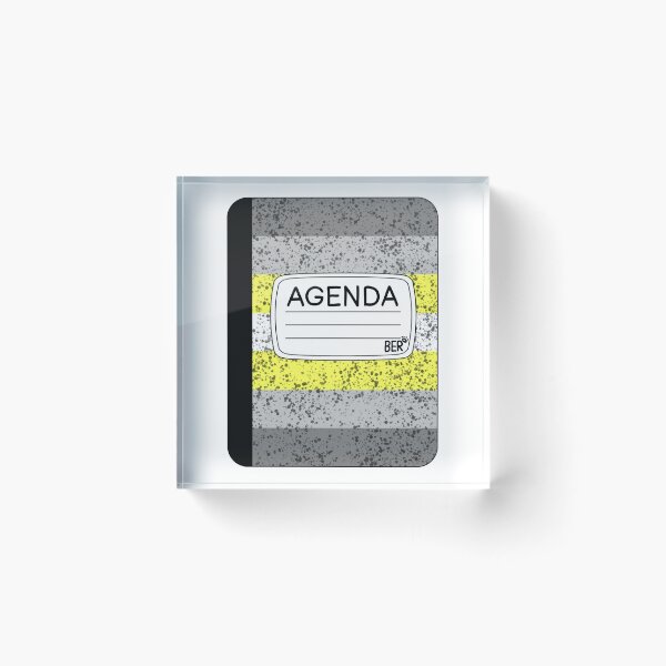 Item preview, Subtle Demigender LGBTQ+ Pride Agenda Composition Notebook designed and sold by SentABear.