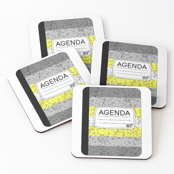 Item preview, Subtle Demigender LGBTQ+ Pride Agenda Composition Notebook designed and sold by SentABear.