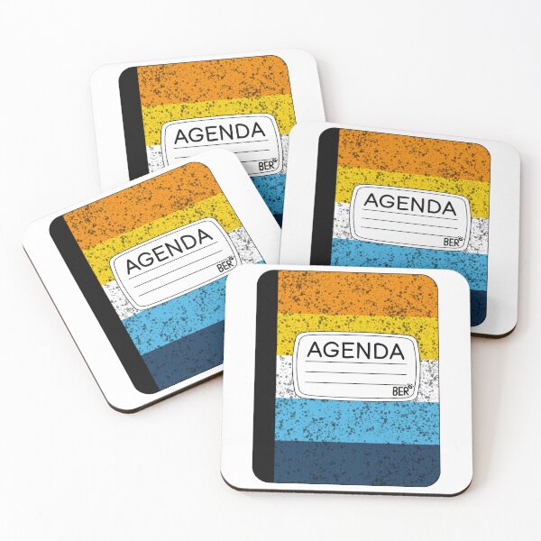 Item preview, Subtle AroAce LGBTQ+ Pride Agenda Composition Notebook designed and sold by SentABear.