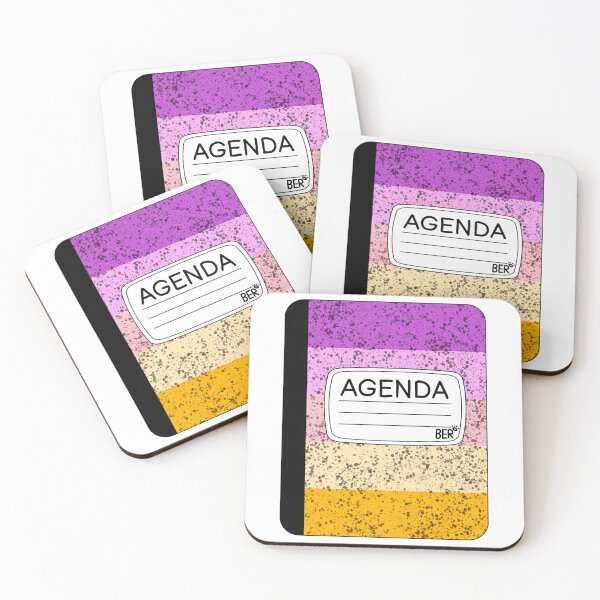Item preview, Subtle Trixic LGBTQ+ Pride Agenda Composition Notebook designed and sold by SentABear.