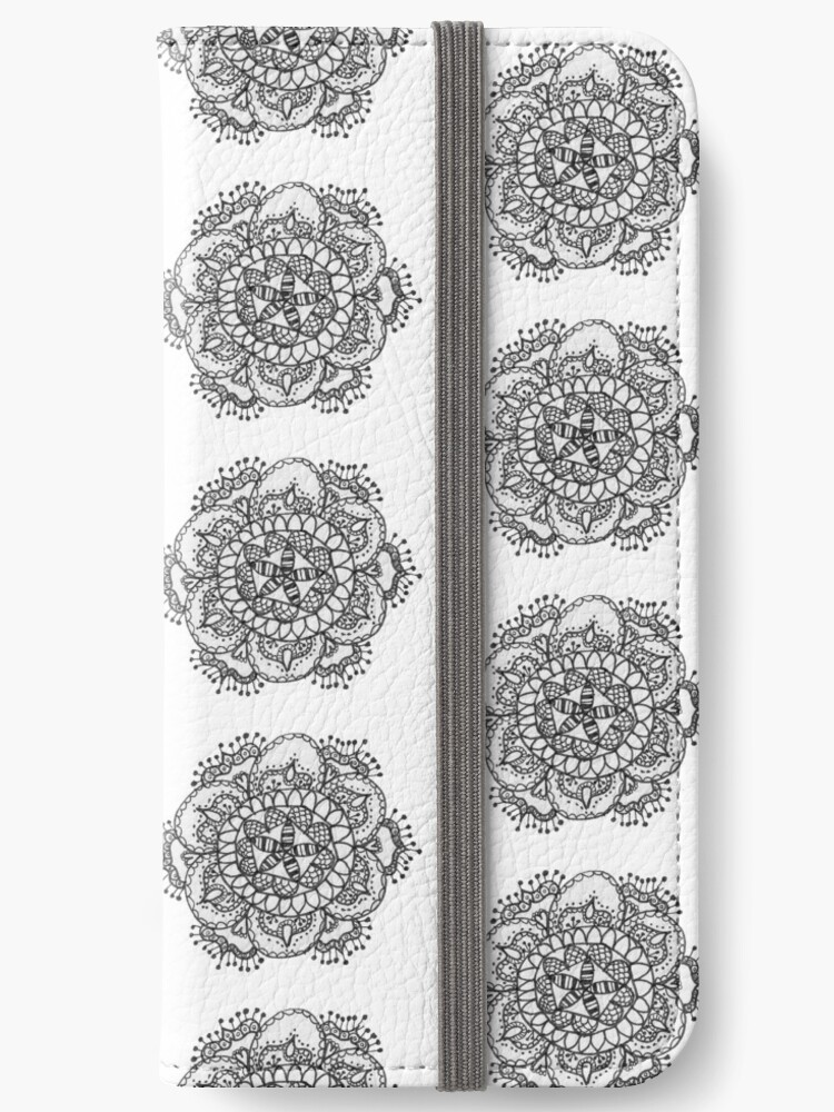 Aesthetic Tumblr Mandala Zentangle Doodle Iphone Wallet By