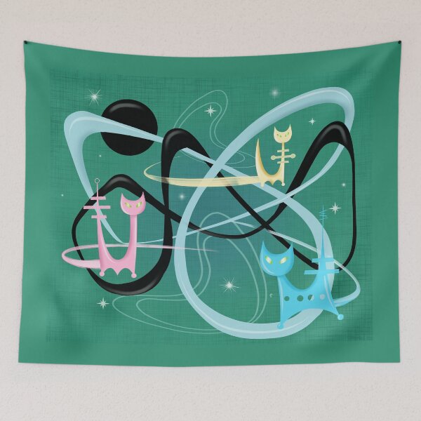 Item preview, Atomic Rocket Cats In Space designed and sold by BunnyThePainter.