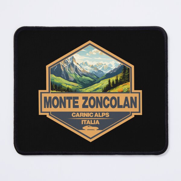 Item preview, Monte Zoncolan Italy Travel Art Badge designed and sold by KrisSidDesigns.