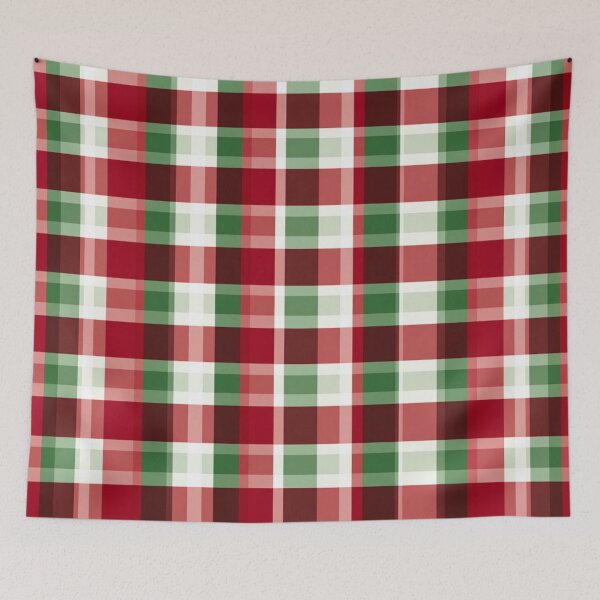 Item preview, Christmas Gingham Check Pattern designed and sold by AgathaZolastore.