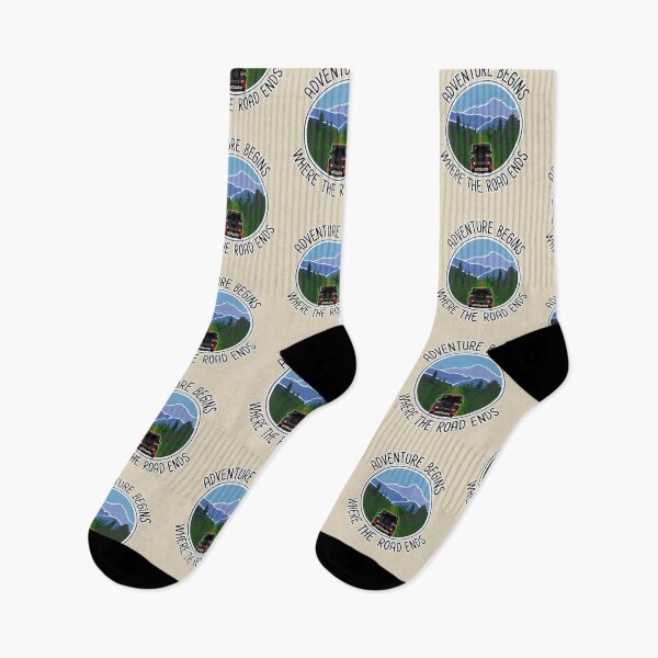 Item preview, Adventure Begins Where The Road Ends ~ Heritage Black Edition   designed and sold by ZookiniYellow.