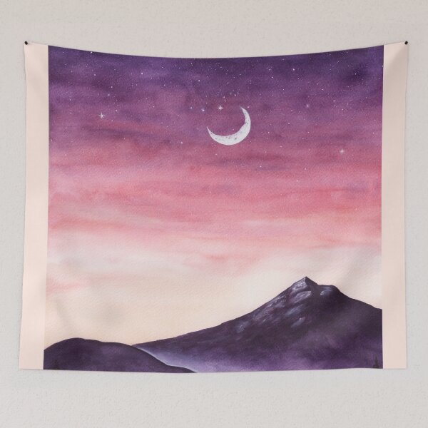 Item preview, pink purple sky summery night designed and sold by J sora.