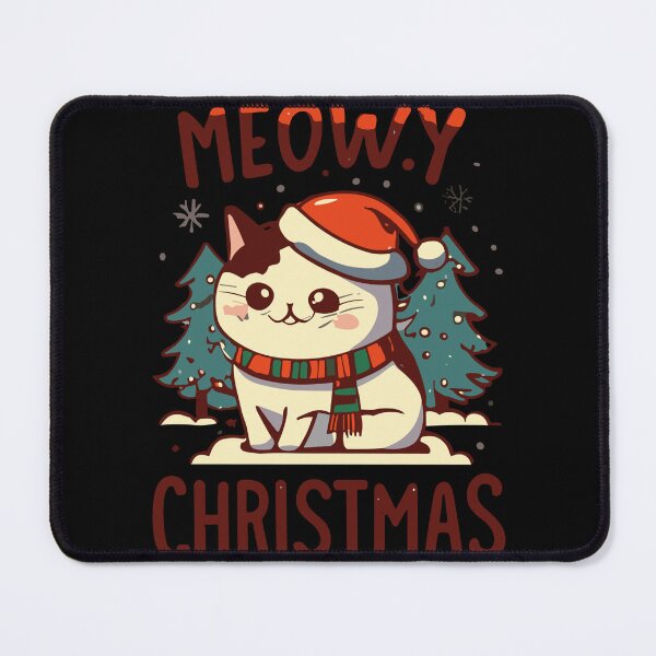 Item preview, Meowy Christmas Cat Artwork designed and sold by Collision19.