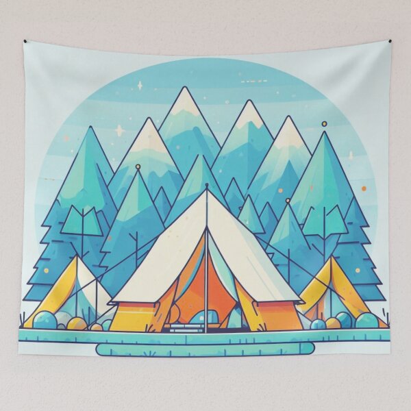 Item preview, Camping in the mountains. designed and sold by growing-mom.