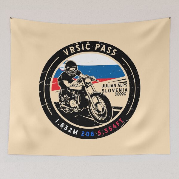 Item preview, Vrsic Pass | Slovenia | Motorcycle designed and sold by KrisSidDesigns.