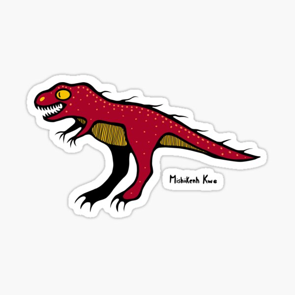 Woodland T-Rex Sticker