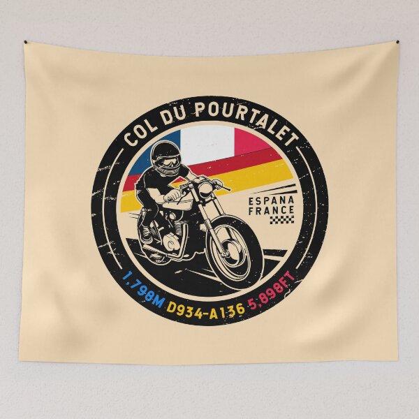 Item preview, Col du Pourtalet Spain | France | Motorcycle designed and sold by KrisSidDesigns.