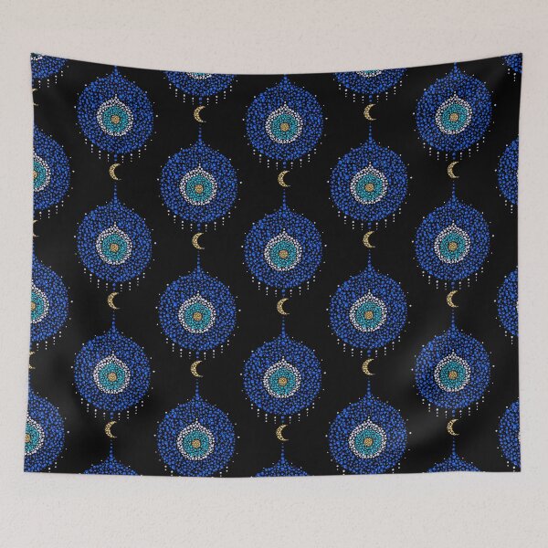 Item preview, Mystical Greek Eye - The Golden Moon - Luck and Protection Amulet designed and sold by H Jonas.