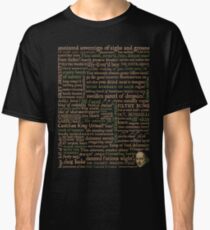 Shakespeare Insults Dark - Revised Edition (by incognita) Classic T-Shirt