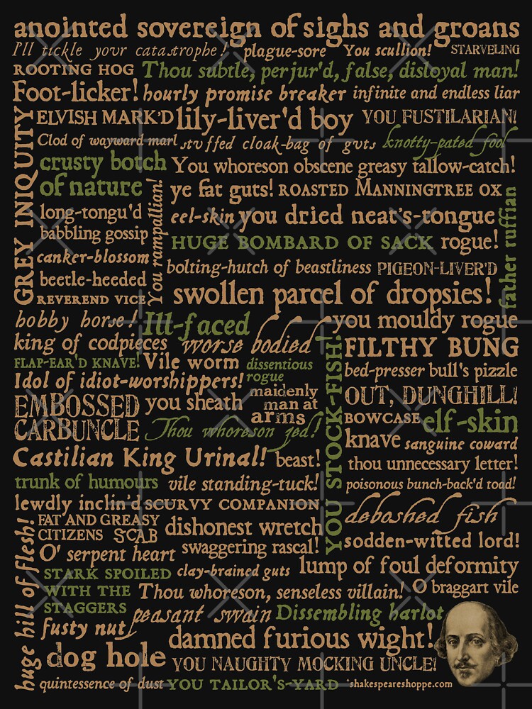 Shakespeare Insults Dark - Revised Edition (by incognita) by incognitagal