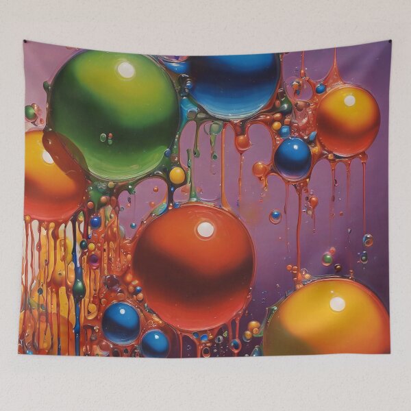 Item preview, bubble art -bright bubbles. designed and sold by Eandbeyond.