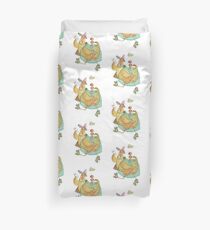 Connected chicken Duvet Cover