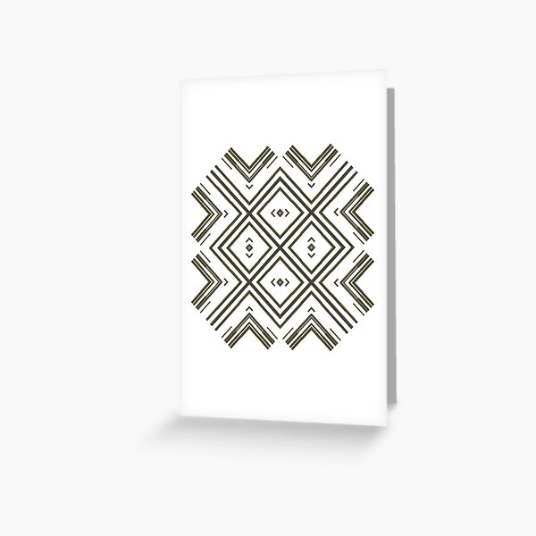 Pattern, tracery, weave, figure, structure, framework, composition, frame, texture Greeting Card