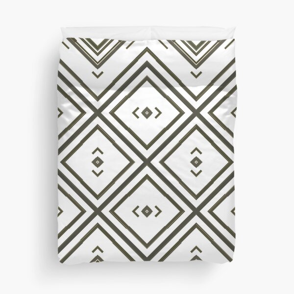 Pattern, tracery, weave, figure, structure, framework, composition, frame, texture Duvet Cover