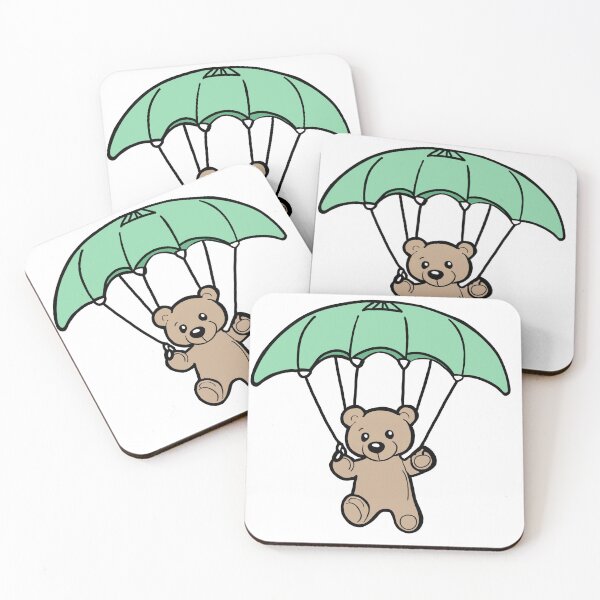Item preview, Flying Teddy with Parachute designed and sold by Jax-Illustrates.