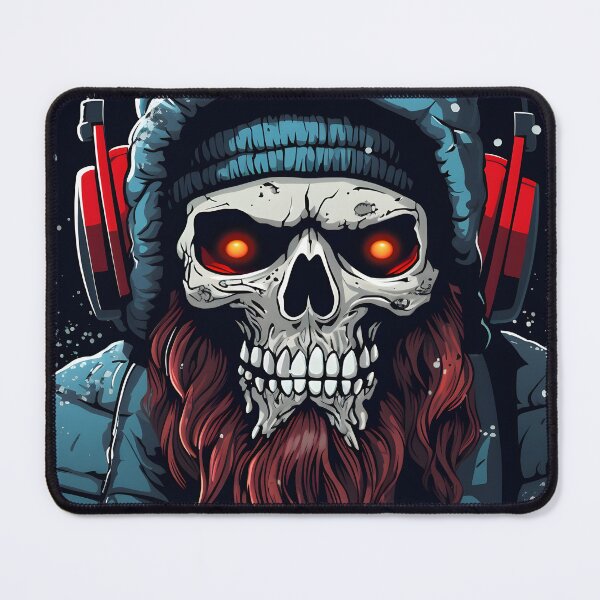 Item preview, Skull enjoying music in winters designed and sold by ArtByNRJ.