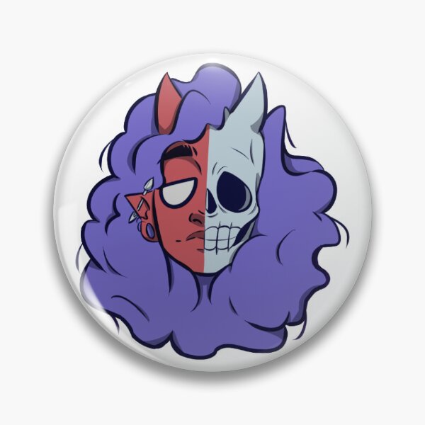 Item preview, half demon and half skull designed and sold by an0nimaB.