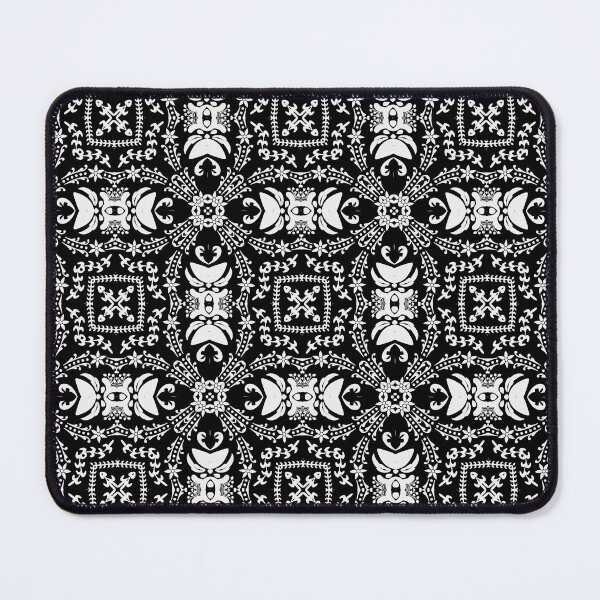 Item preview, Black and white damask openwork pattern designed and sold by fuzzyfox.
